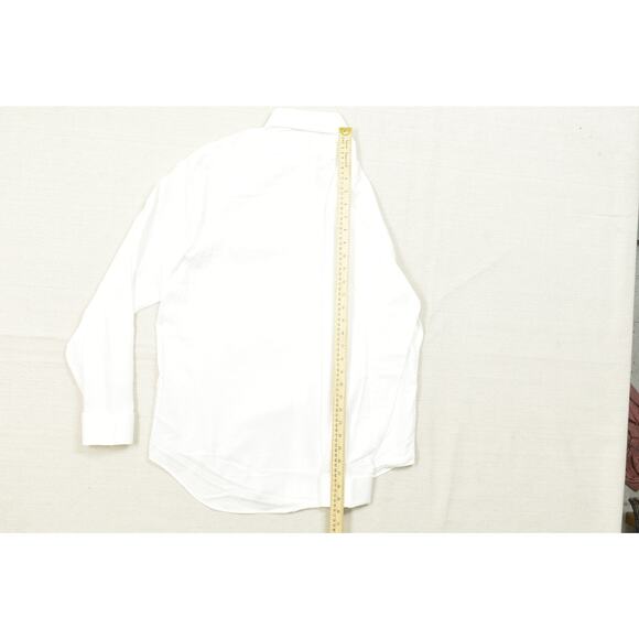 Men's Button Down Calvin Klein Size 16 32/33 Steel + White Slim Fit Non Iron - Picture 6 of 8